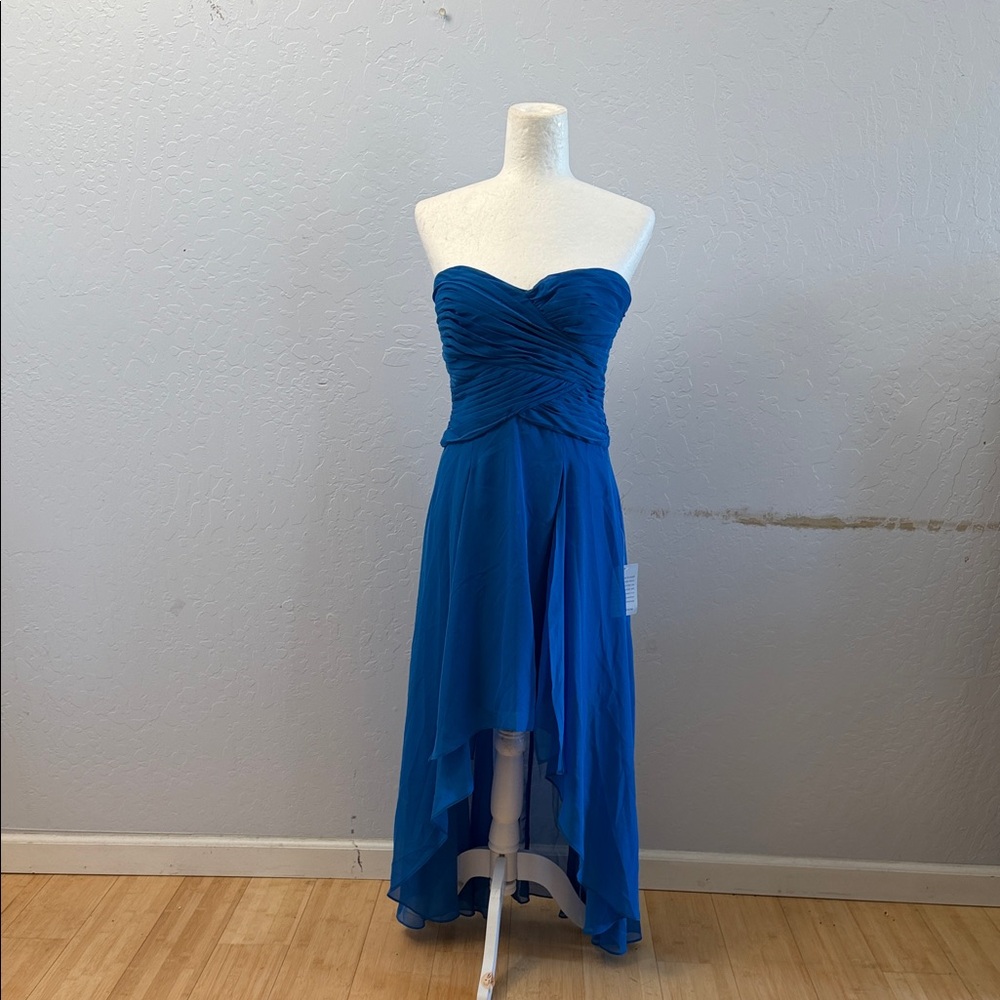 Adrianna Papell Royal Blue High Low Dress